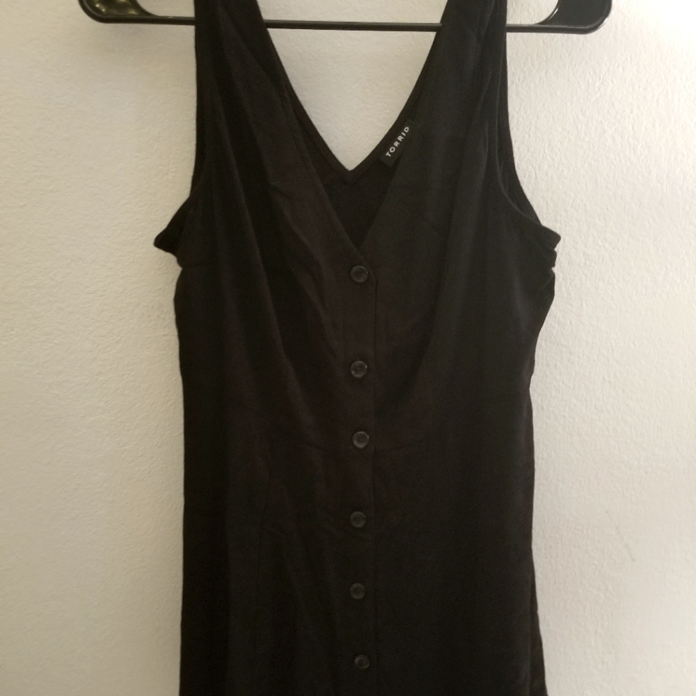 NWT Torrid Black Button-Down Top Size 10/L Or Plus 00